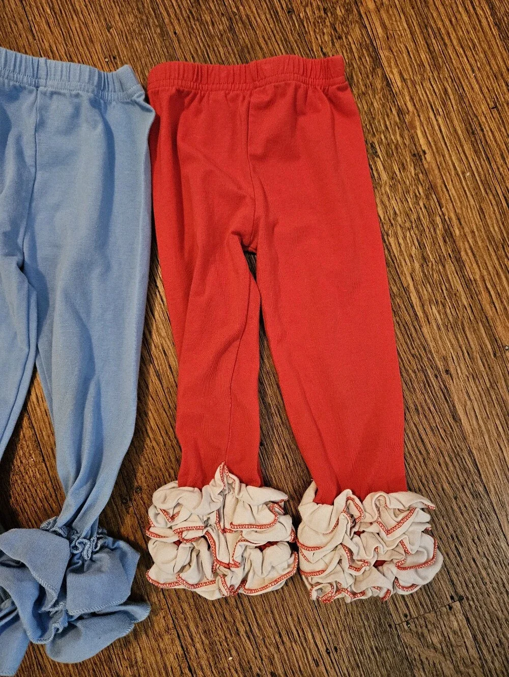 Bundle of 4 Ruffle Bottom Leggings